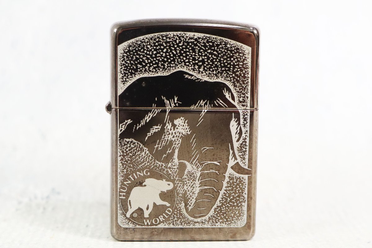 ZIPPO ジッポ ライター HUNTING WORLD ハンティングワールド 年代：G 03 2003年 喫煙グッズ 煙草_画像1