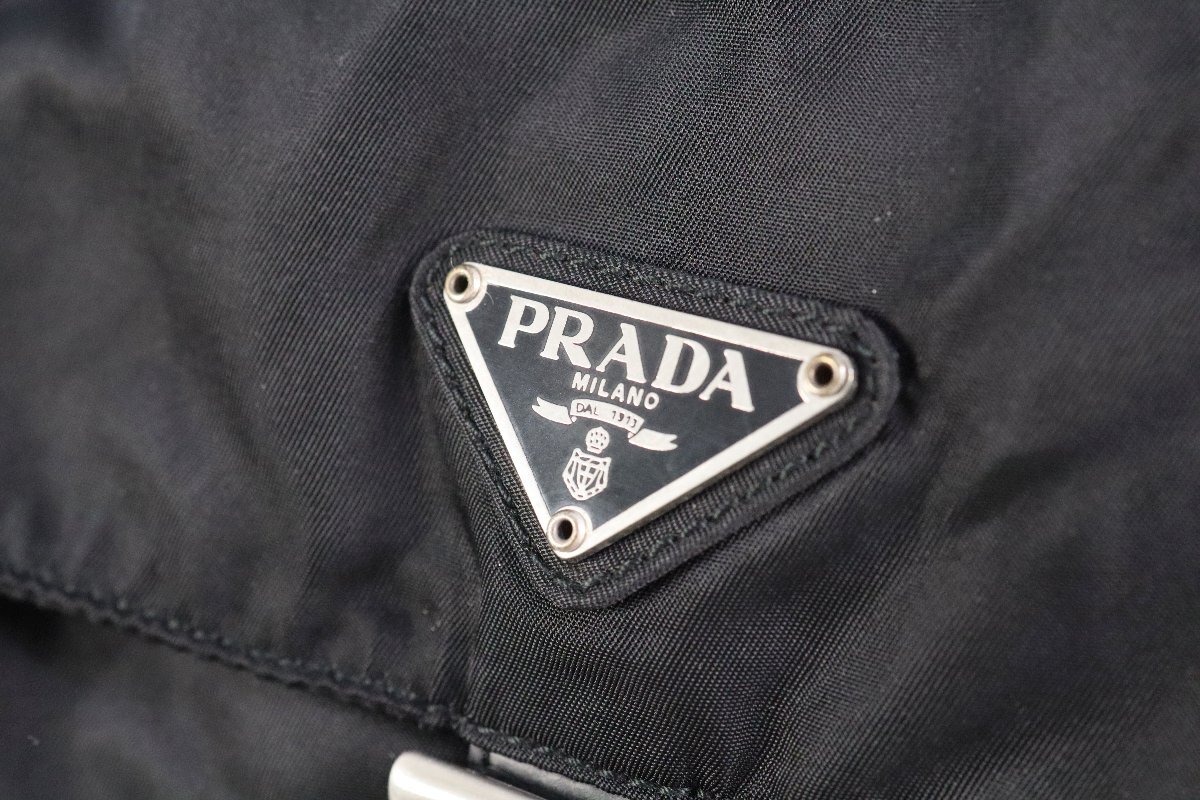 PRADA プラダ テスートナイロン クロスボディ ショルダーバッグ 斜め掛け レディース ブラック系_画像2