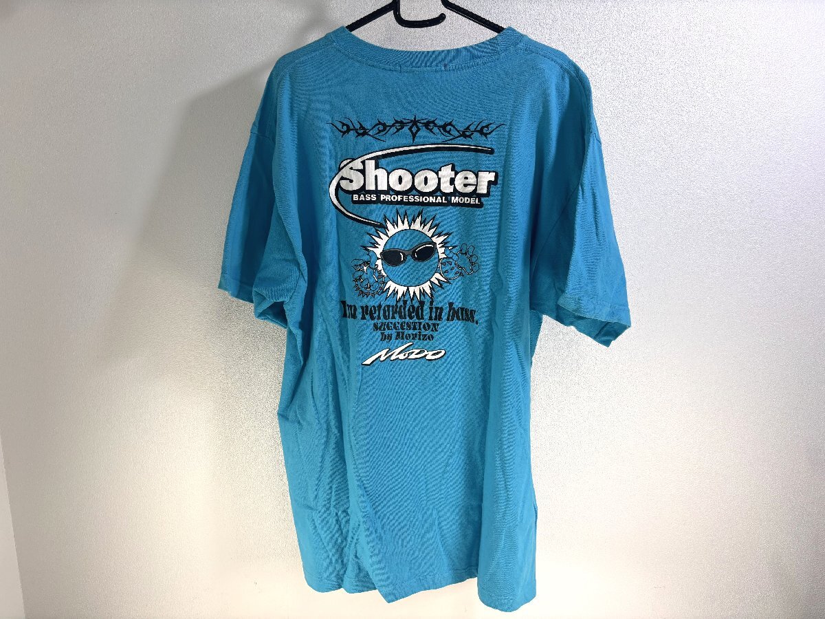 美品 Shooter BASS PROFESSIONAL MODEL Tシャツ XLサイズ ブルー 釣具 釣り具 T030の画像2