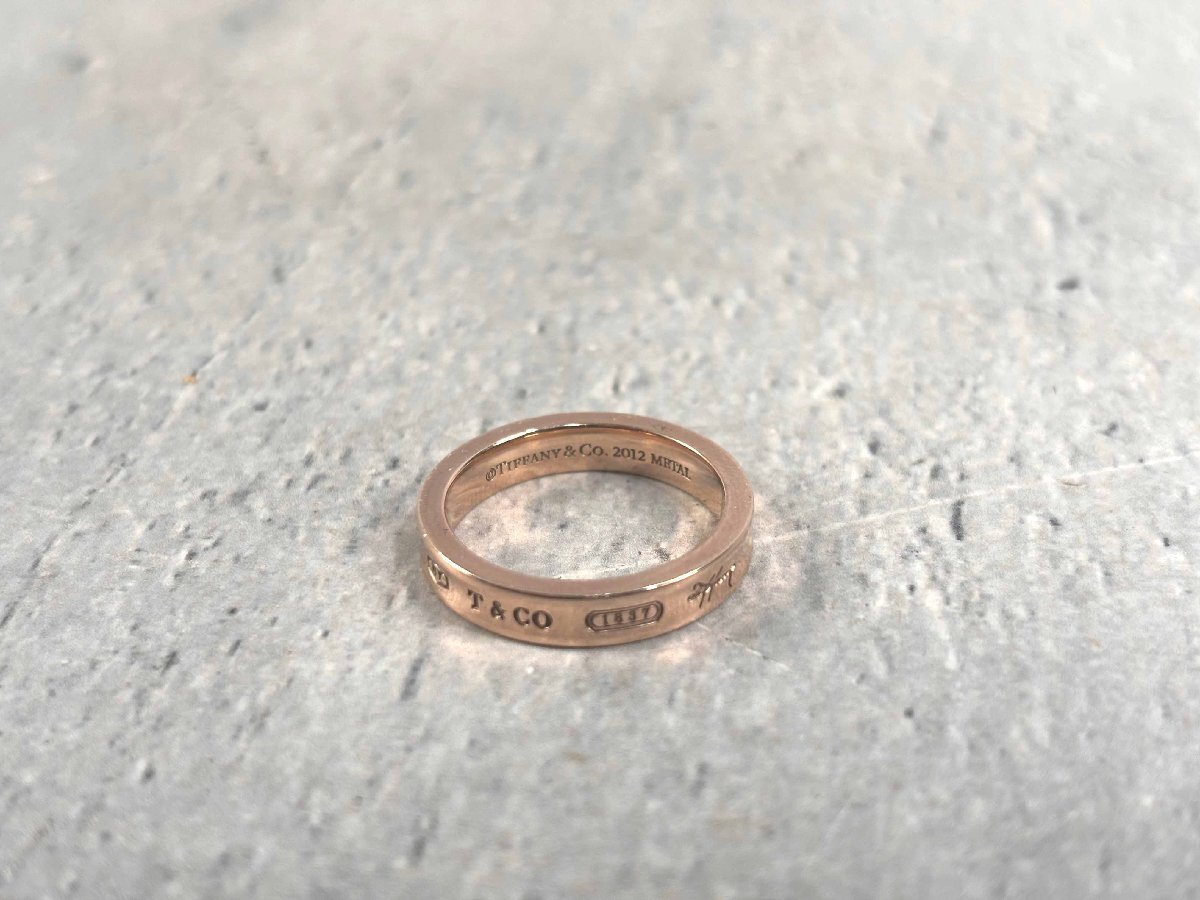 TIFFANY&Co. ティファニー リング 1837 ルベドメタル ピンクゴールド 2012年限定 アクセサリー 指輪の画像4