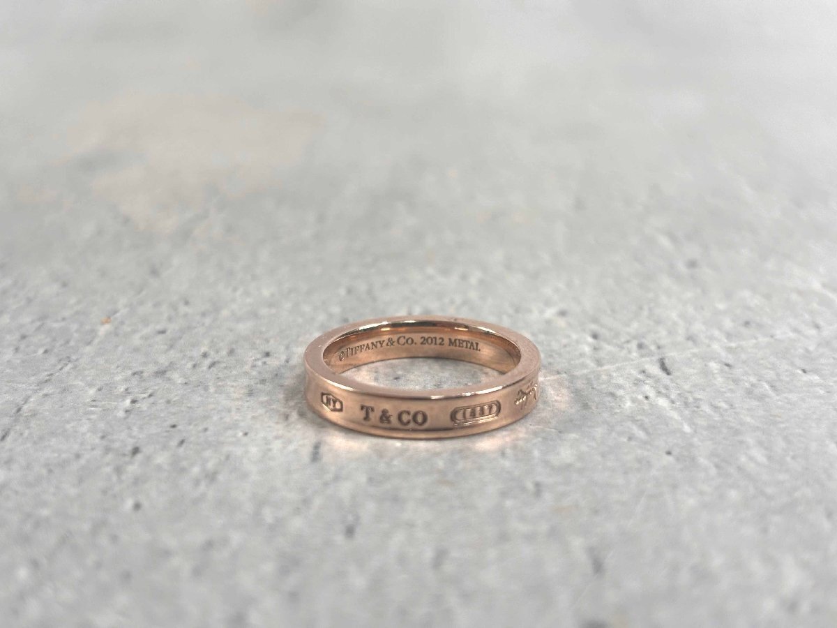 TIFFANY&Co. ティファニー リング 1837 ルベドメタル ピンクゴールド 2012年限定 アクセサリー 指輪の画像1