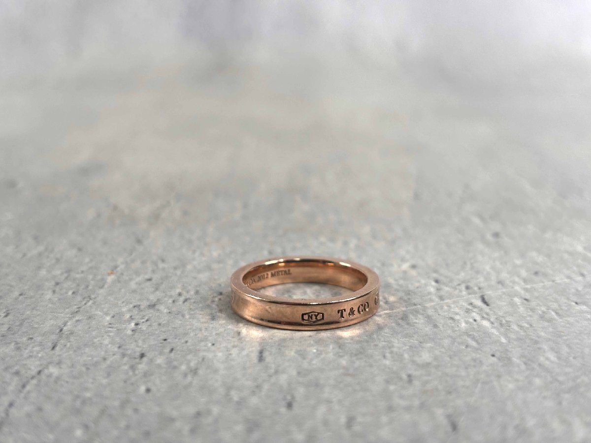 TIFFANY&Co. ティファニー リング 1837 ルベドメタル ピンクゴールド 2012年限定 アクセサリー 指輪の画像2
