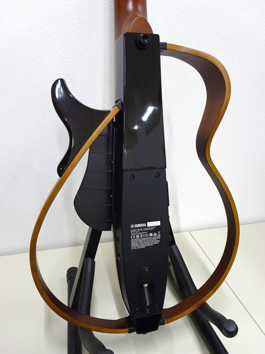 【16187】 美品 YAMAHA サイレントギター SLG200S TBL スチール弦 アコースティックギター スタンド・ケース・説明書ほか付属の画像5