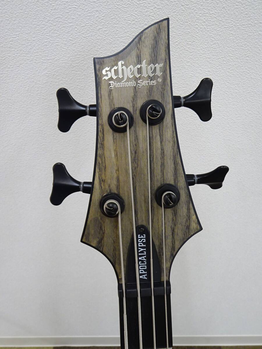 極美品 Schecter Diamond Series Apocalypse シェクター ダイアモンドシリーズ アポカリプス エレキベース 付属品多数の画像3