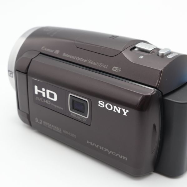 【極上品】SONY ビデオカメラ Handycam 光学30倍 内蔵メモリー32GB ボルドーブラウン HDR-PJ675 TC #924_画像7