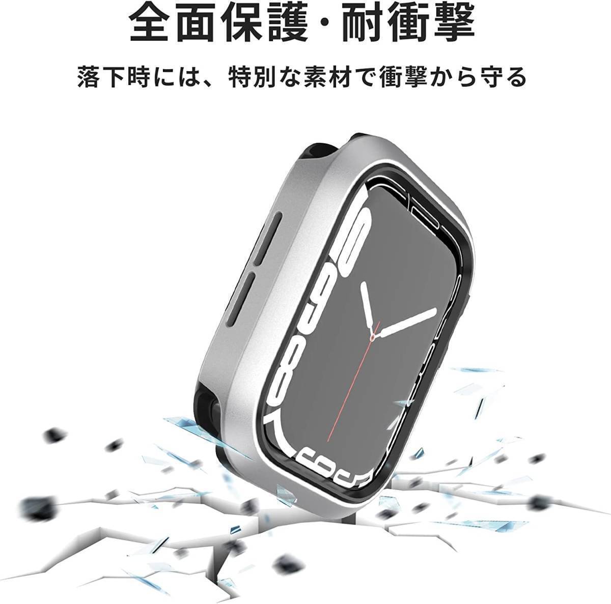 送料無料 For Apple-Watch-ケース 40mm ダークグリーン アップルウォッチ用カバー アルミ合金 Series8/se/7/6/5/4 耐衝撃 傷防止 軽量 40mm_画像5