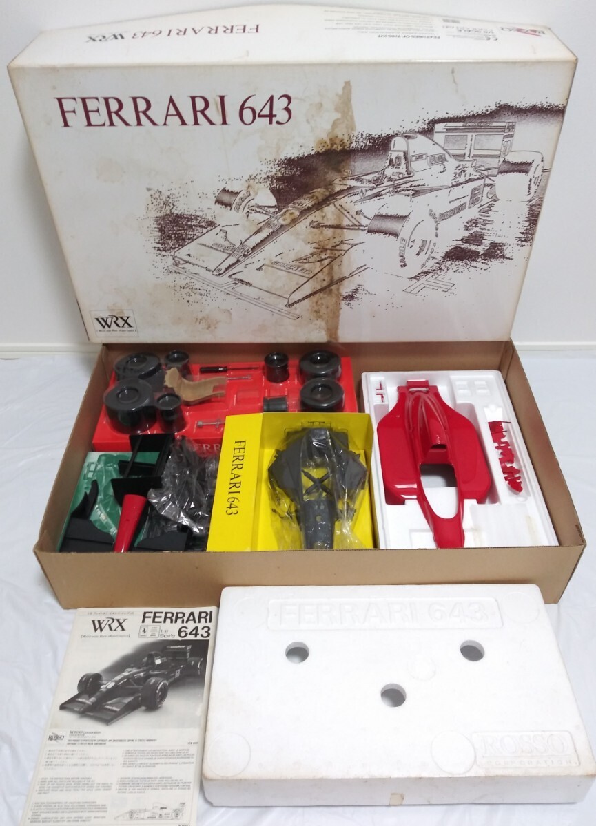 [ включение в покупку не возможно ] пластиковая модель FERRARI Ferrari 643 WRX 1/8 шкала ROSSO rosso не собран подробности не проверка Junk 