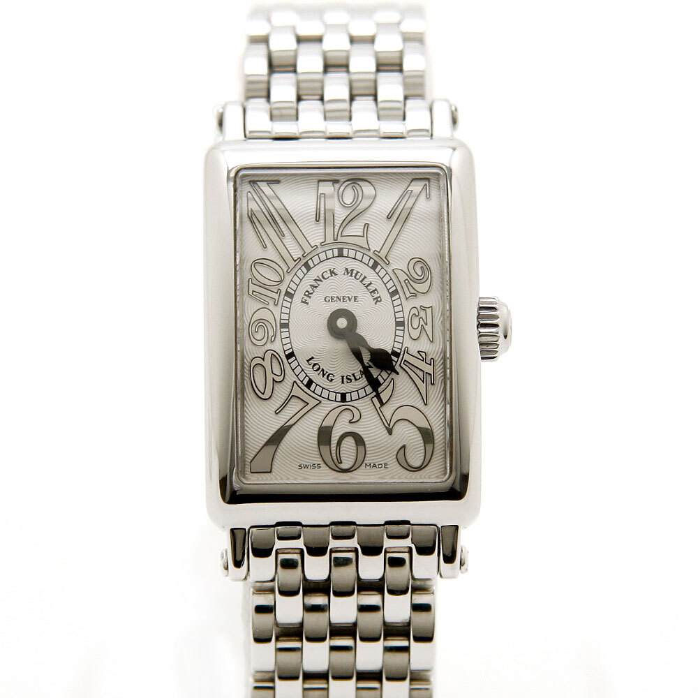 中古美品 フランクミュラー FRANCK MULLER 腕時計 ロングアイランド プティ レリーフ 802QZ REL AC レディース レクタンギュラー 白文字盤_画像1
