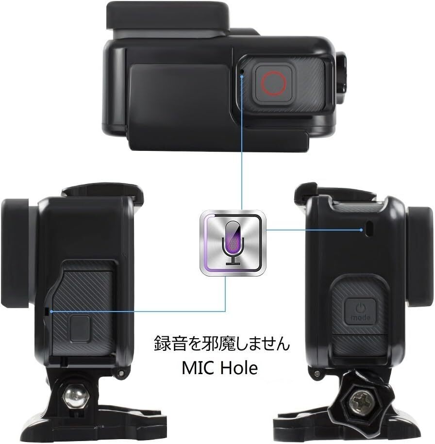 【Taisioner】GoPro HERO 5・GoPro HERO6 GoPro・HERO7 Black用 保護フレーム+シリコ_画像3