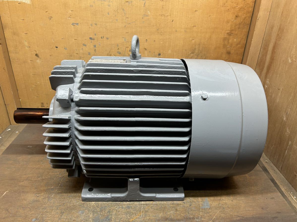 送料別 東芝全閉モーター三相200v15kw6pシャフト48mm キー幅14mm 送料別 東芝全閉モーター三相200v15kw6pシャフト48mm キー幅14mm