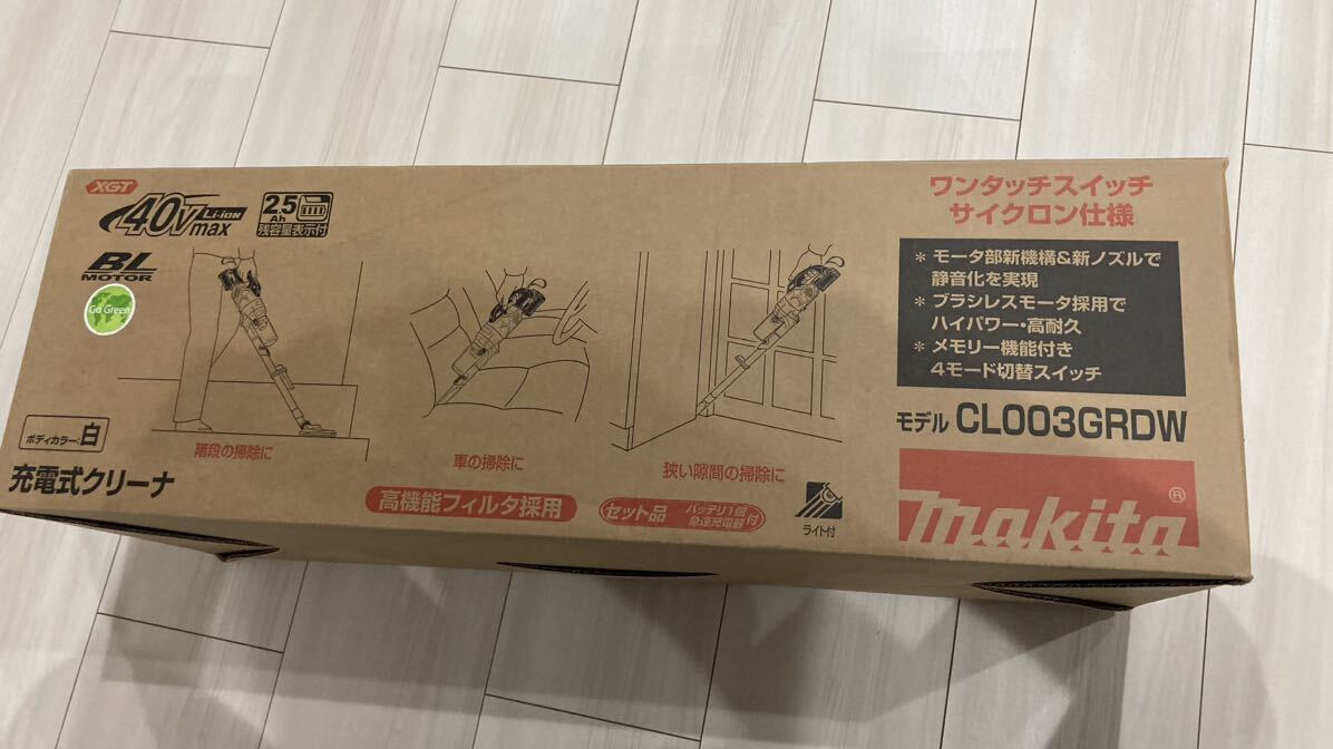 マキタ 新品未使用 充電式クリーナー CL003GRDW 40V 白 _画像2