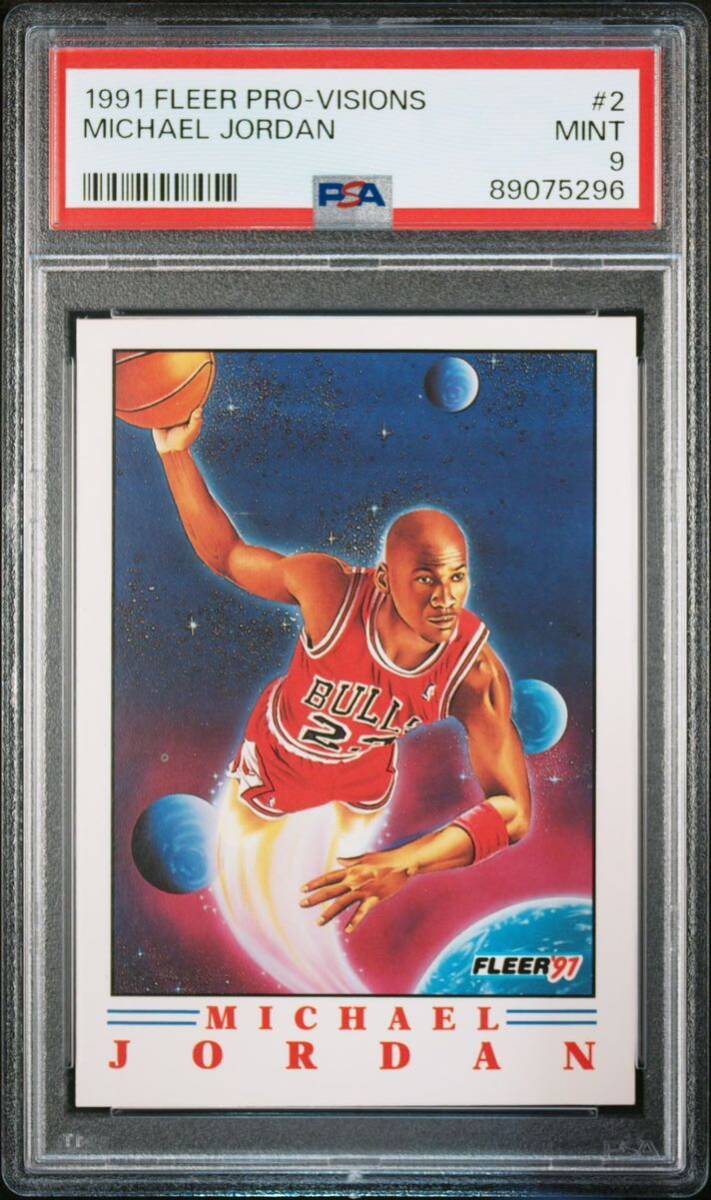 1991 Fleer PRO−VISSIONNSMichael Jordan PSA鑑定: PSA-9超美品 マイケル・ジョーダン_画像3