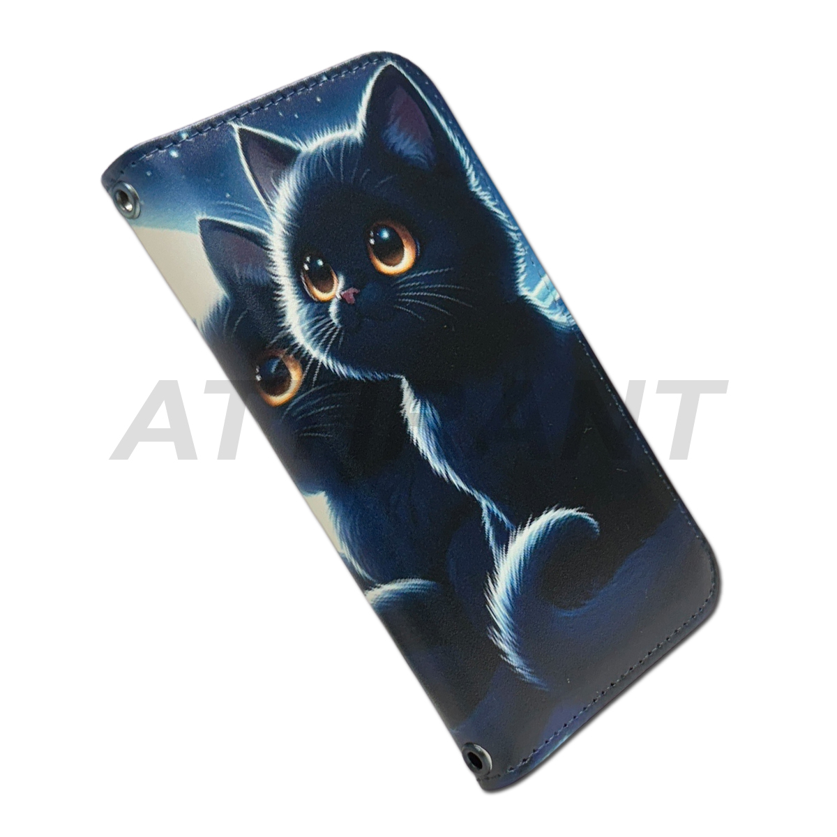 iPhone 12 mini 手帳型 ケース 黒猫 くろねこ 1オシャレ かわいい カッコイイ_画像5