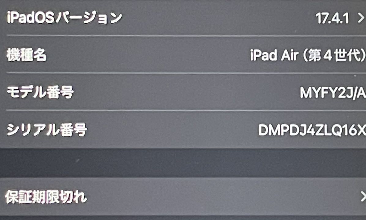 10.9インチiPad Air Wi-Fiモデル 256GB - スカイブルー本体 Apple 稼働確認済 美品 アップルストア購入品 ワンオーナー_画像4