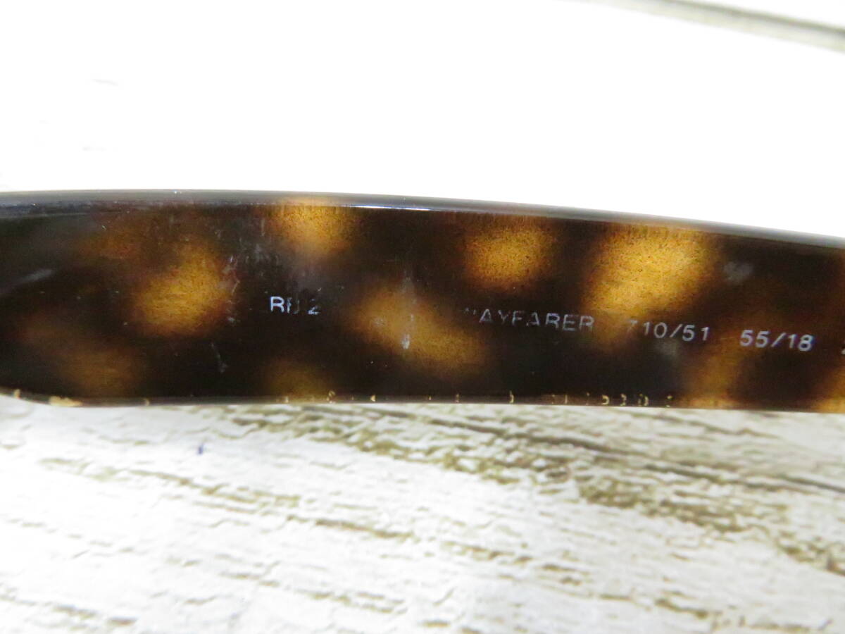 5J023SZ◎Ray-Ban レイバン WAYFARER ウェイファーラー 型番不明  サングラス 眼鏡フレーム◎中古品の画像5
