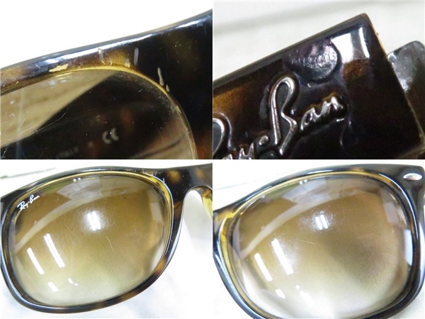 5J023SZ◎Ray-Ban レイバン WAYFARER ウェイファーラー 型番不明  サングラス 眼鏡フレーム◎中古品の画像8