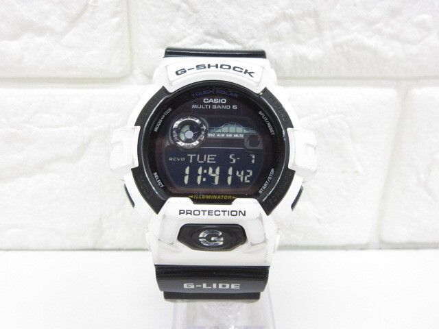 5D080◎CASIO カシオ G-SHOCK GWX-8900B タフソーラー マルチバンド6 G-LIDE デジタル 腕時計 稼働品◎中古の画像1