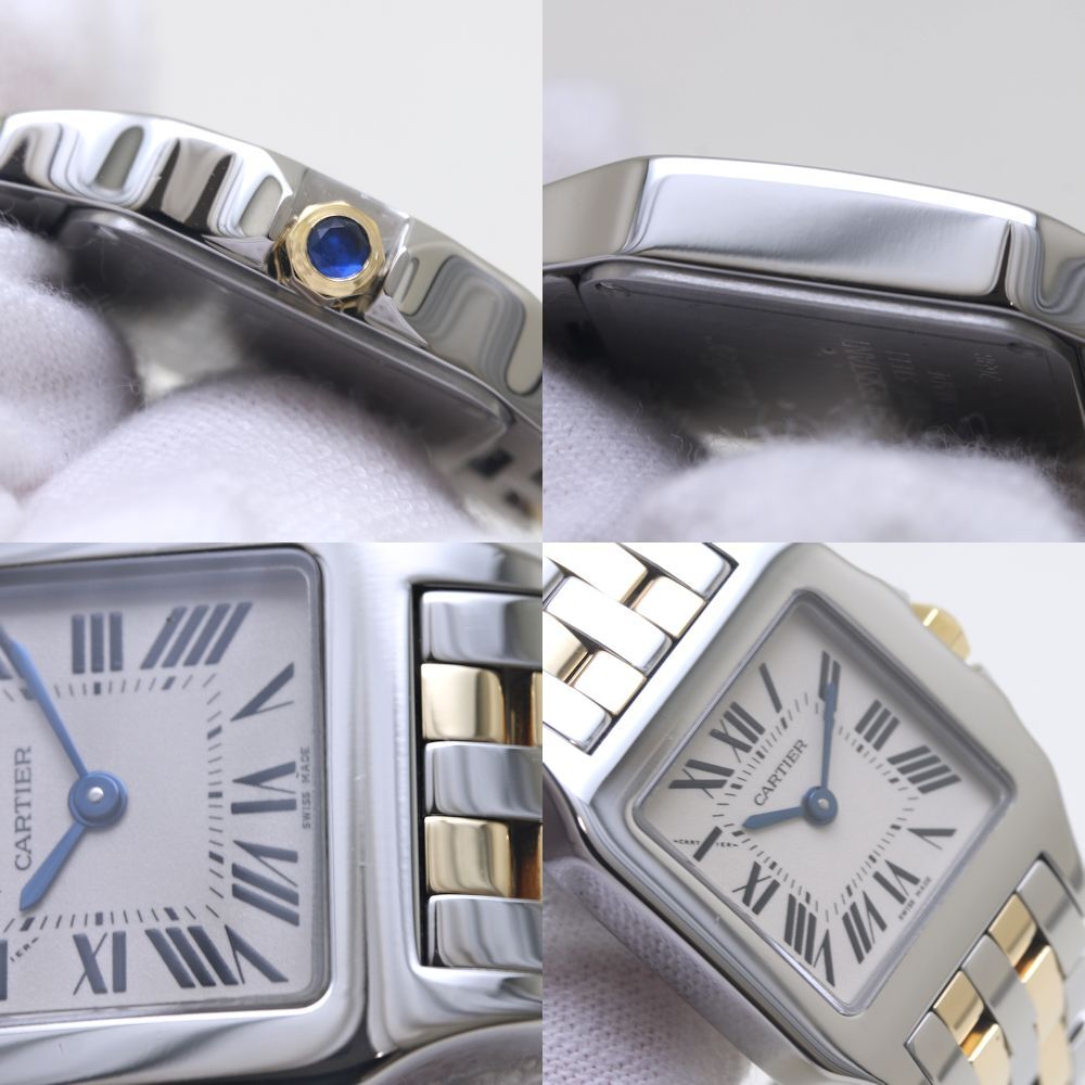 CARTIER カルティエ サントスドゥモワゼル SM W25066Z6【正規店購入/磨き済/電池交換済】K18YGxSS レディース /39443【中古】【腕時計】_画像7