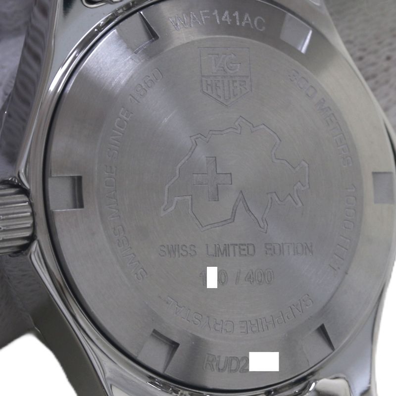 TAG HEUER タグホイヤー アクアレーサー LIMITED WAF141AC.BA0824【電池交換済】 スイス限定 SS レディース/130151【中古】【腕時計】_画像6