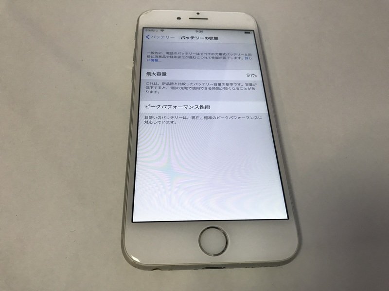 GL191 docomo iPhone6 16GB シルバー ジャンク ロックOFFの画像4