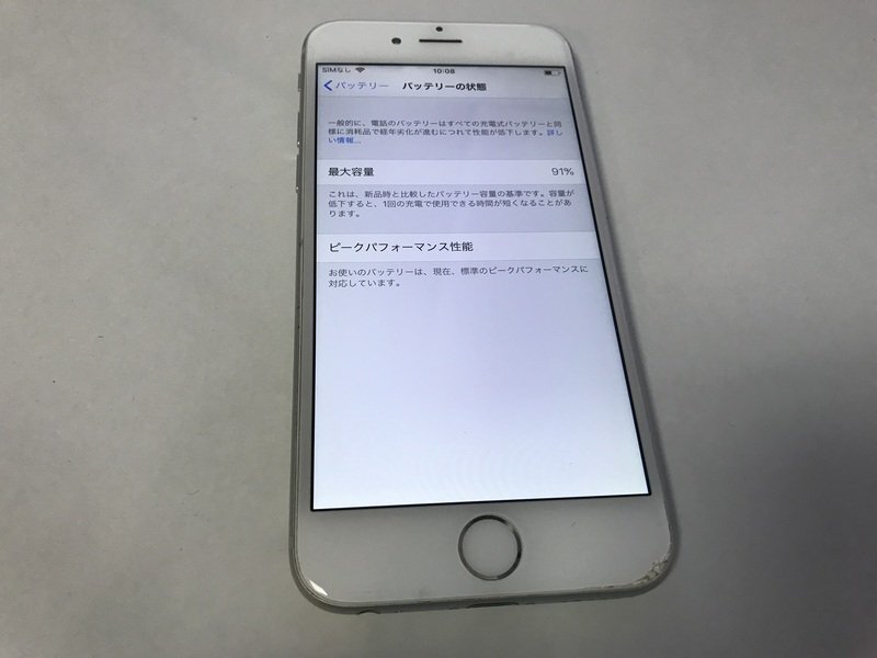 GL197 docomo iPhone6 16GB シルバー ジャンク ロックOFFの画像4