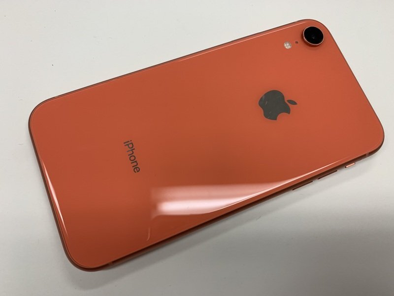 JN347 SIMフリー iPhoneXR コーラル 64GB ジャンク ロックOFFの画像2