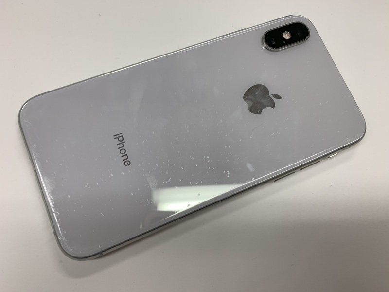 JN367 SIMフリー iPhoneXs シルバー 256GB ジャンク ロックOFFの画像2