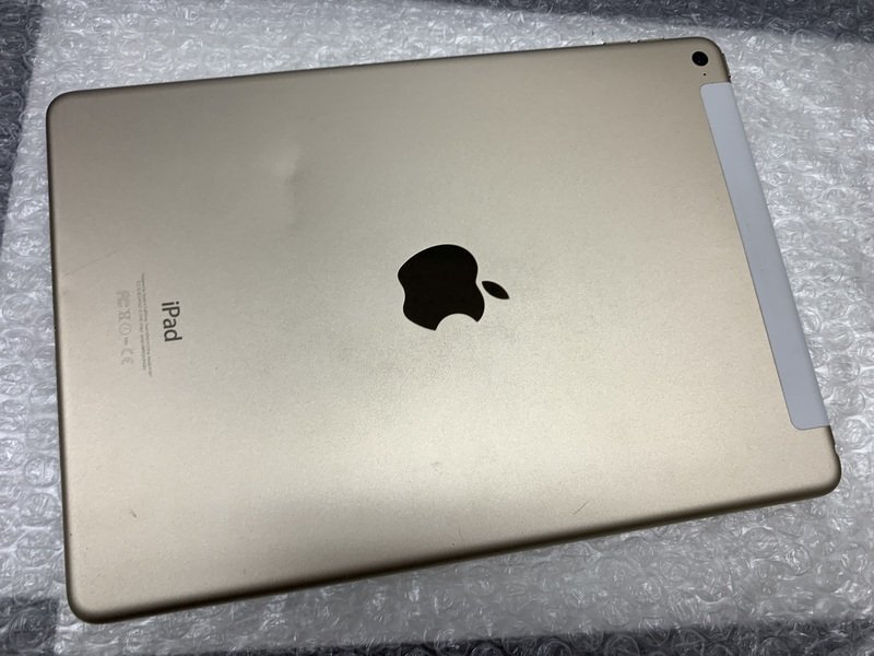 JN673 SoftBank iPad Air 第2世代 Wi-Fi+Cellular A1567 ゴールド 32GB 判定○_画像2