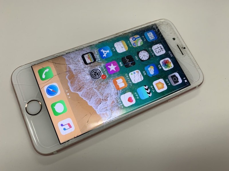 JN742 SIMフリー iPhone6s ローズゴールド 64GB ジャンク ロックOFF_画像1