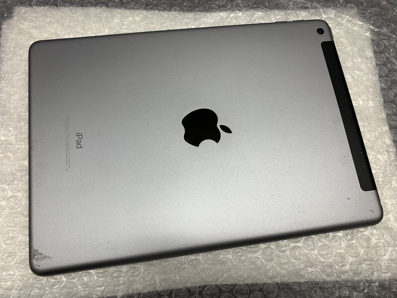 JN508 SIMフリー iPad 第6世代 Wi-Fi+Cellular A1954 スペースグレイ 32GB ジャンク ロックOFF_画像2