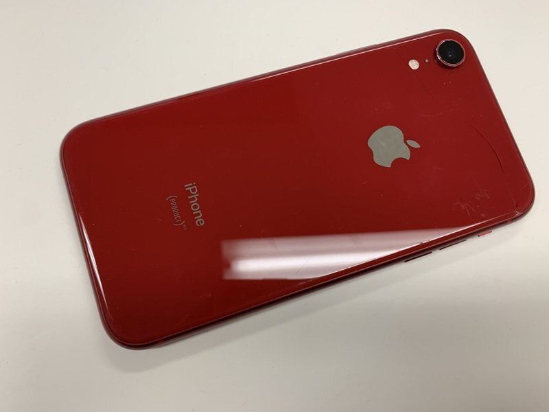 JL566 SIMフリー iPhoneXR レッド 128GB ジャンク ロックOFF_画像2