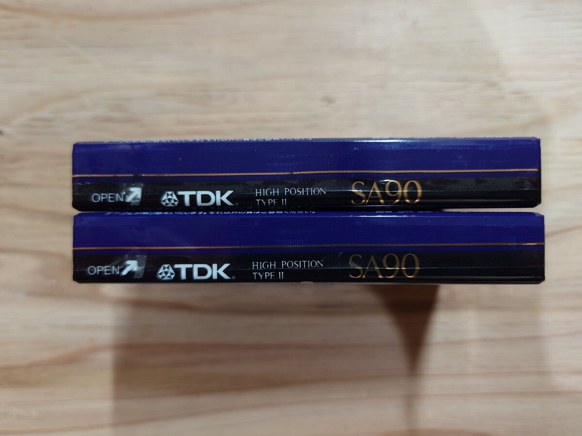 TDK カセットテープ SA 90 / 未開封品 未使用 2本セット HIGH POSITION TYPE Ⅱ ハイ ポジション Ⅱの画像4