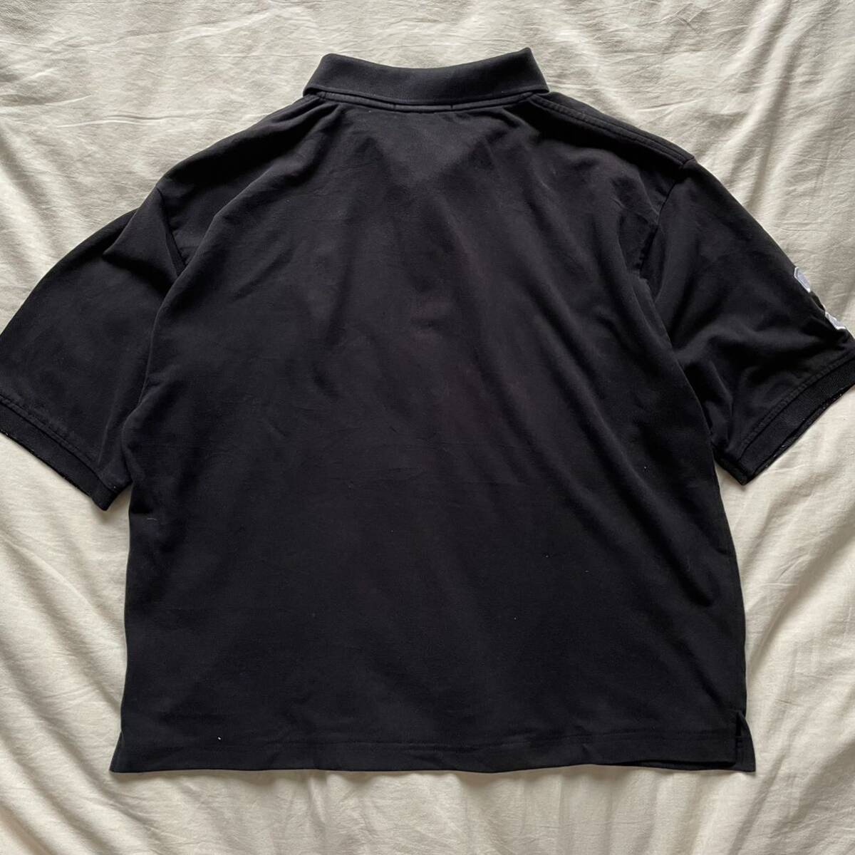 激レア3XL！POLO RALPH LAUREN ラルフローレン ポロシャツ 半袖 ビッグポニー ロゴ刺繍 黒 大きいサイズ メンズ 1円 の画像2