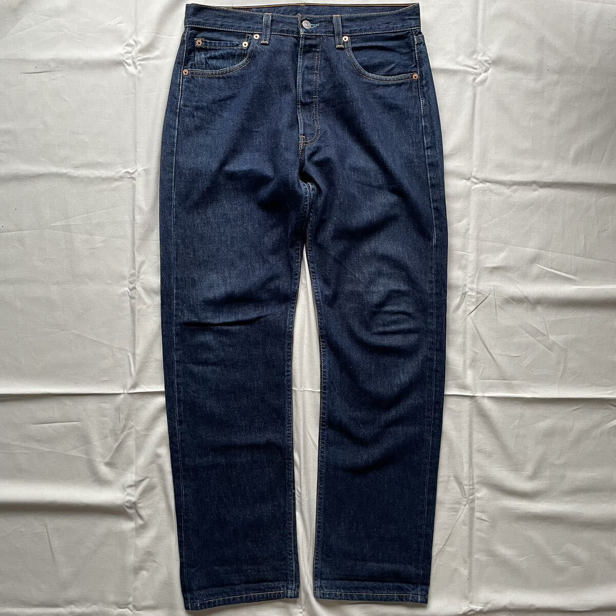  темно синий!Levi\'s Levi's 501 американский производства W33 L32 джинсы золотой размер Circle Rtab553 печать 