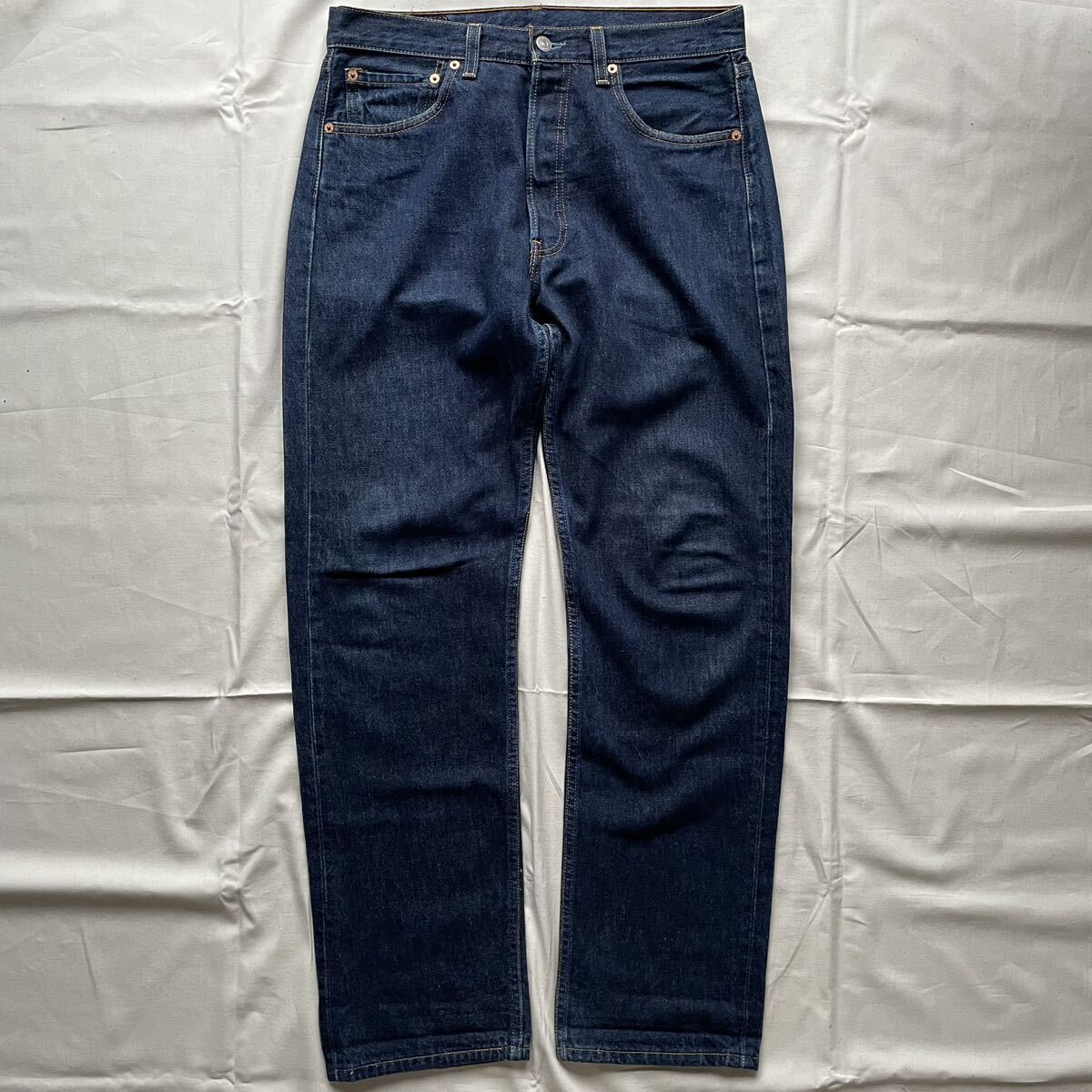 濃紺！Levi's リーバイス 501 米国製 W33 L32 ジーンズ ゴールデンサイズ サークルRタブ 553刻印 　_画像1