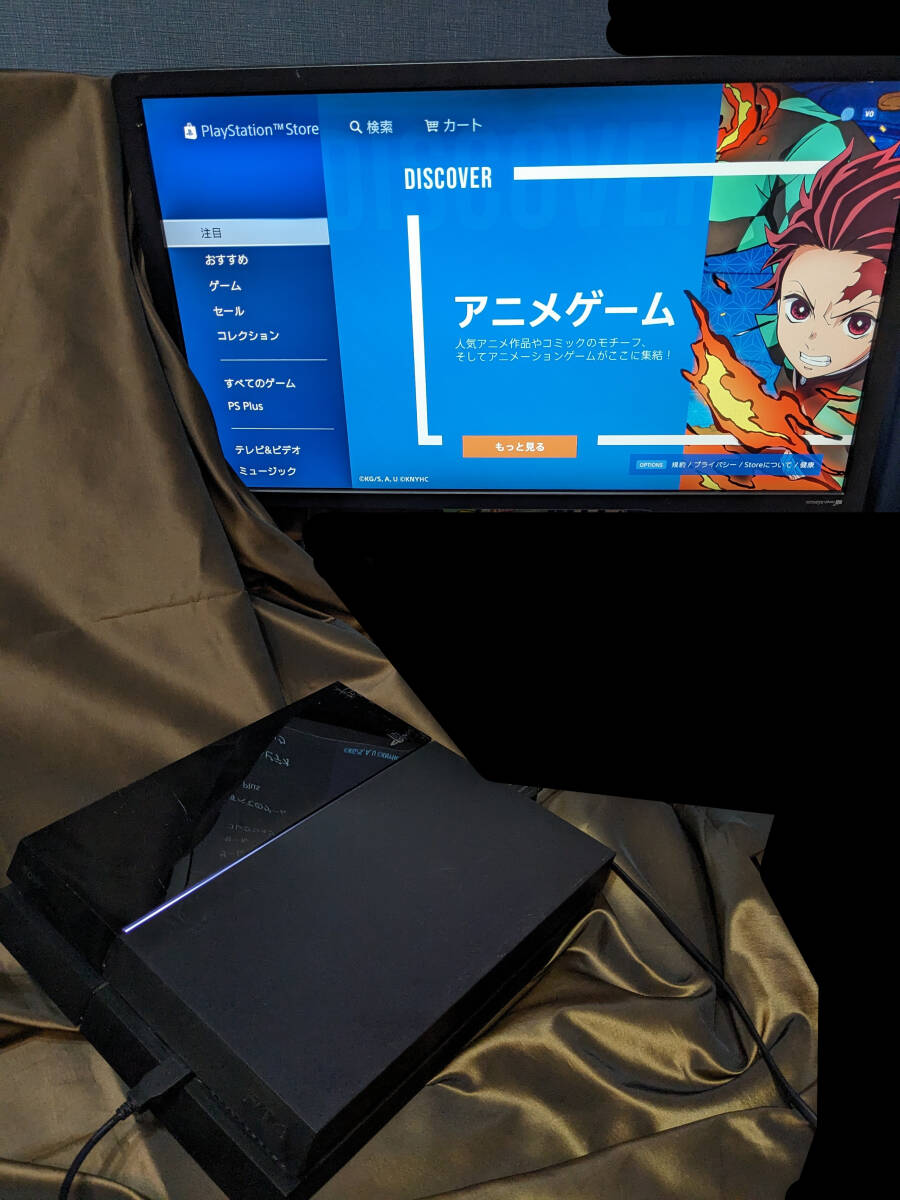 PS4 CUHJ-10000 500G プレイステーション４ PlayStation4 本体 中古 ジェット・ブラック_画像4