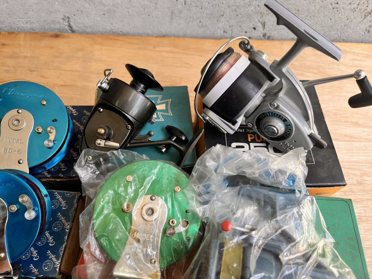  reel together Daiwa Daiwa SHIMANO fishing Shimano OLYMPIC fishing gear fishing gear present condition goods 
