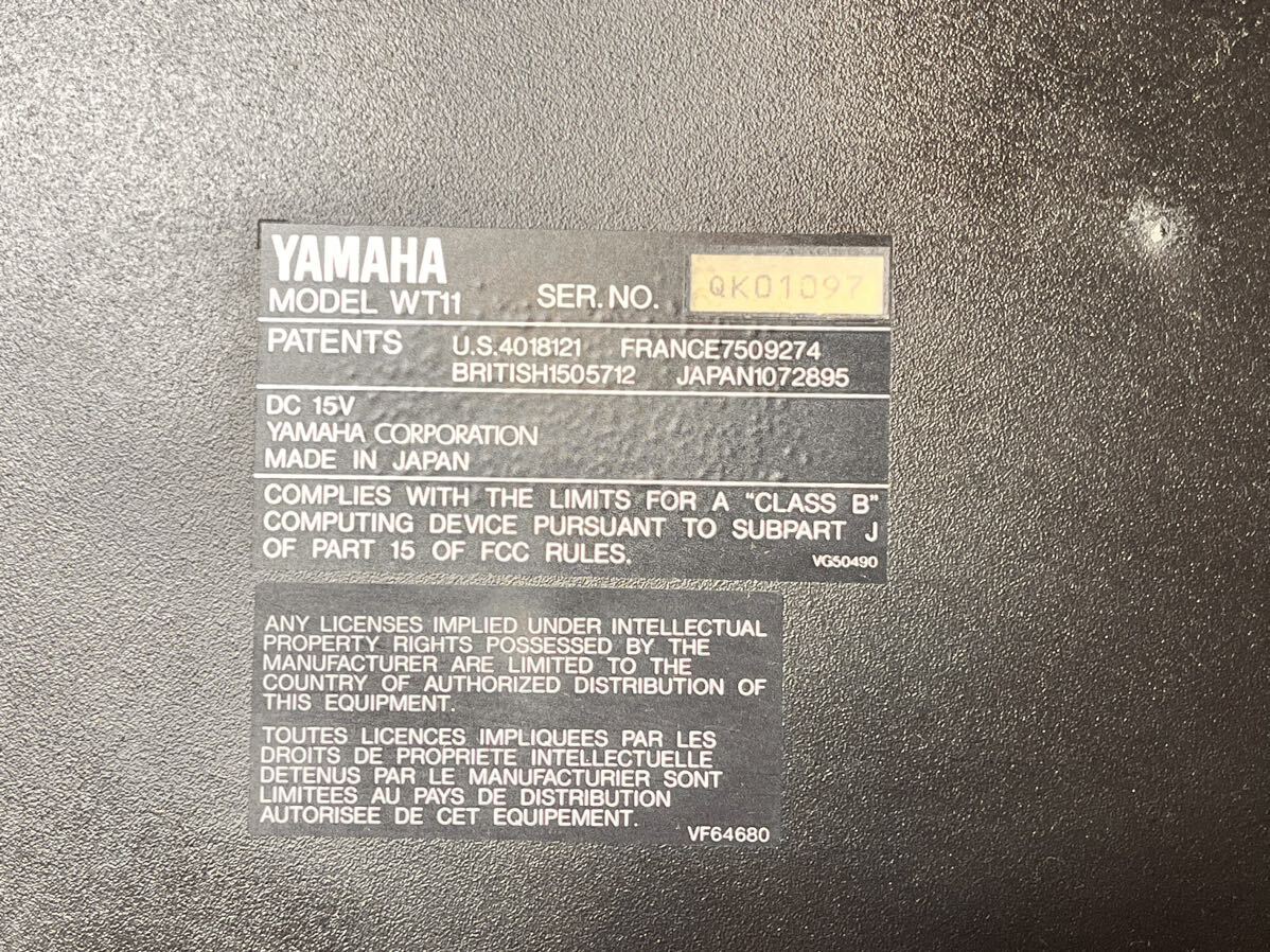 YAMAHA Yamaha sound module window synthesizer WT11