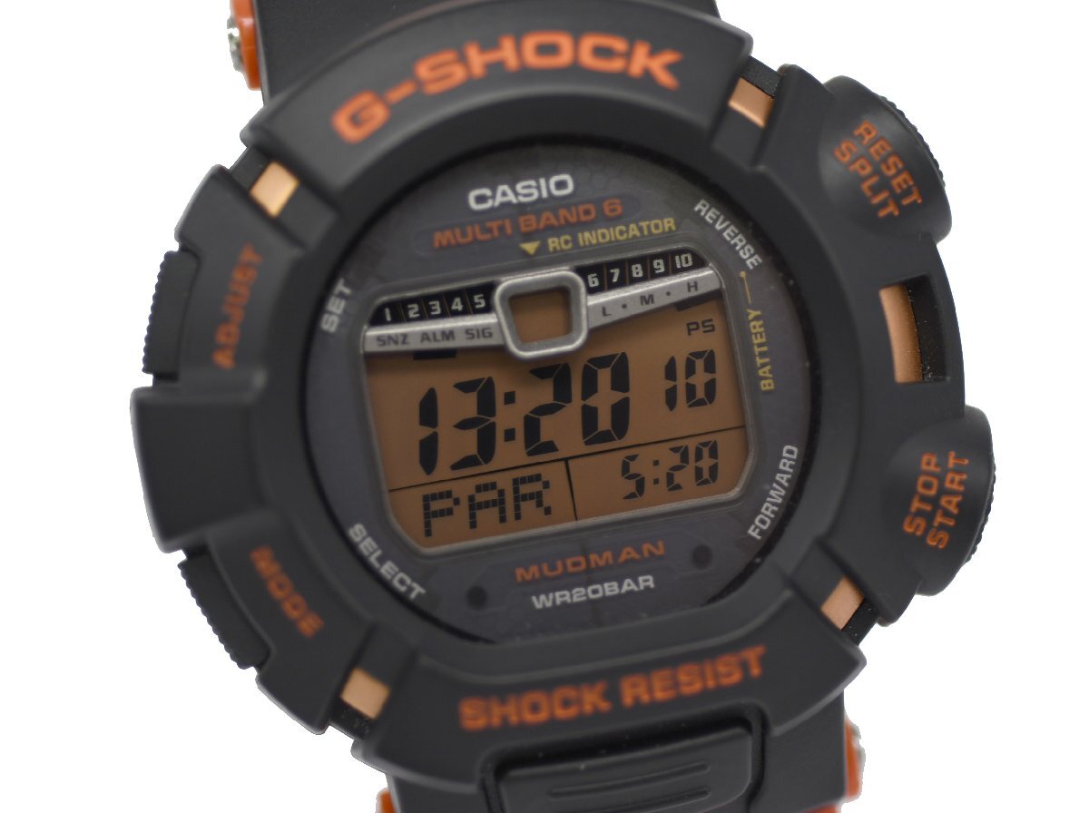 [中古品] 稼働品【CASIO】カシオ G-SHOCK MUDMAN GW-9010R-4JF オレンジ 電波ソーラー 動作OK 中古品_画像3