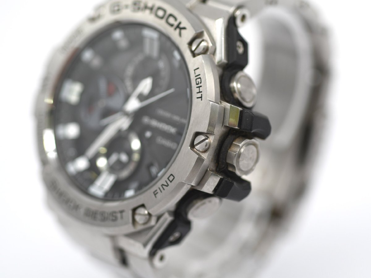 [中古品] 稼働品【CASIO】カシオ G-SHOCK G-STEEL GST-B100D-1AJF マルチバンド6 電波 タフソーラー Bluetooth搭載 動作OK 定5.5万_画像4