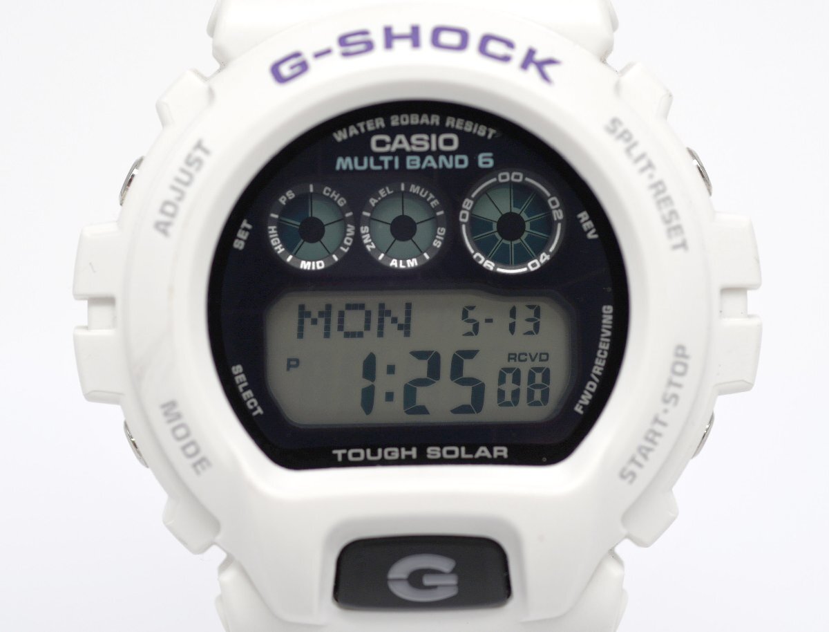 [レアモデル] 稼働品【CASIO】カシオ G-SHOCK GW-6900A-7JF ホワイト マルチバンド6 電波 タフソーラー 動作OK 未使用品_画像1