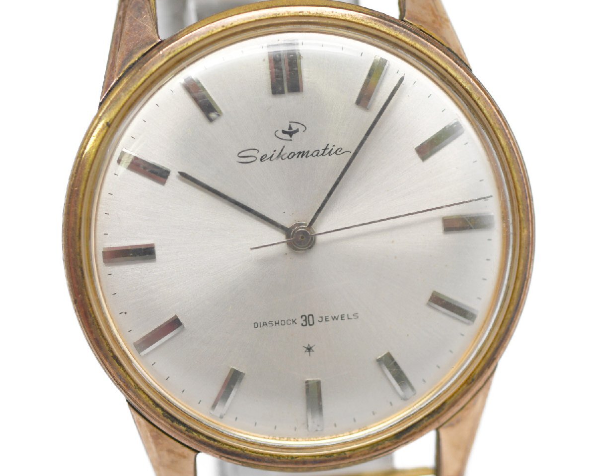 【SEIKO】 セイコーマチック Seikomatic DIASHOCK 30石 15031DE ゴールドカラー 自動巻 中古品_画像3