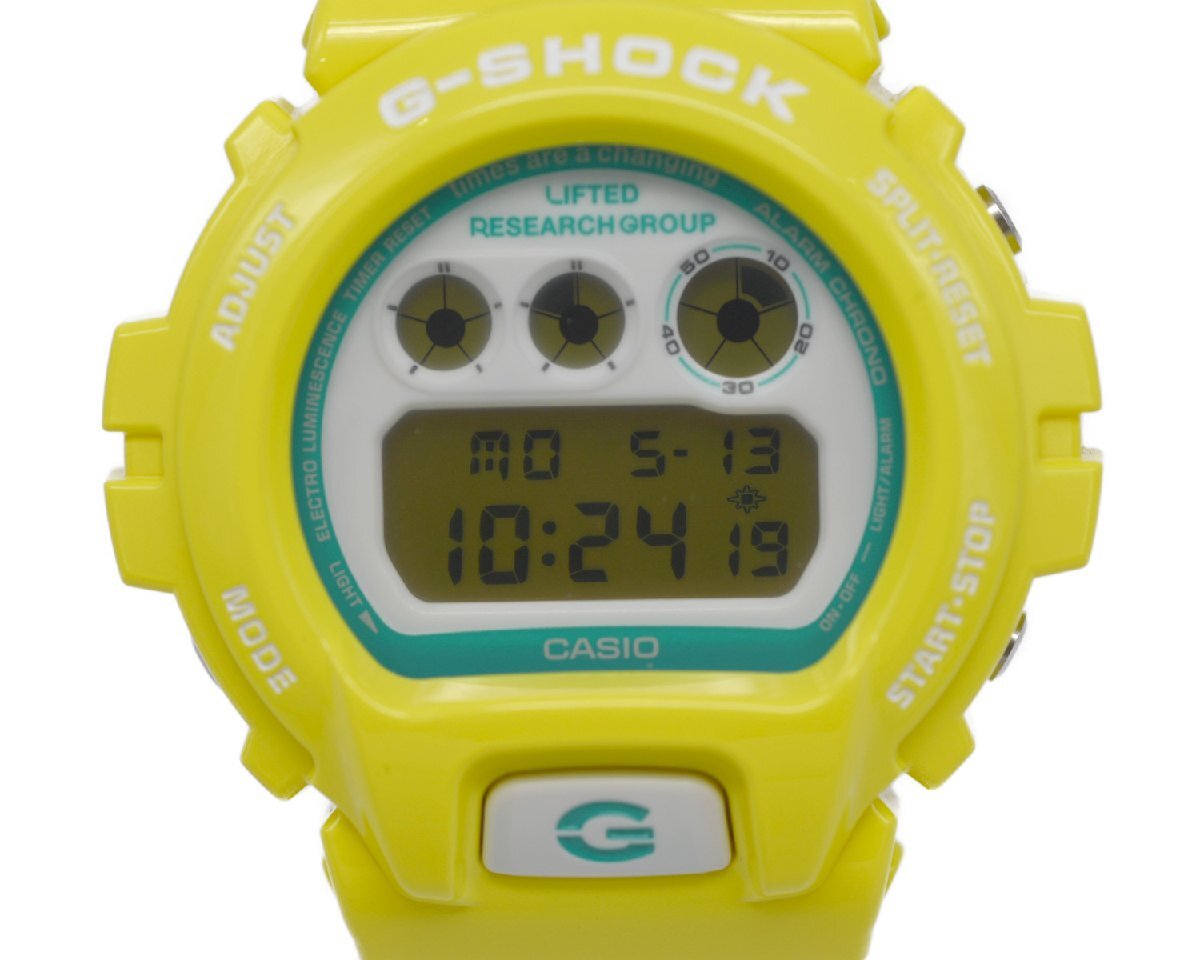 レア [未使用品] 稼働品【CASIO】カシオ G-SHOCK×LIFTED RESEARCH GROUP DW-6900LR-9AJR イエロー メンズ 動作OK 未使用品 箱 保証書付_画像1