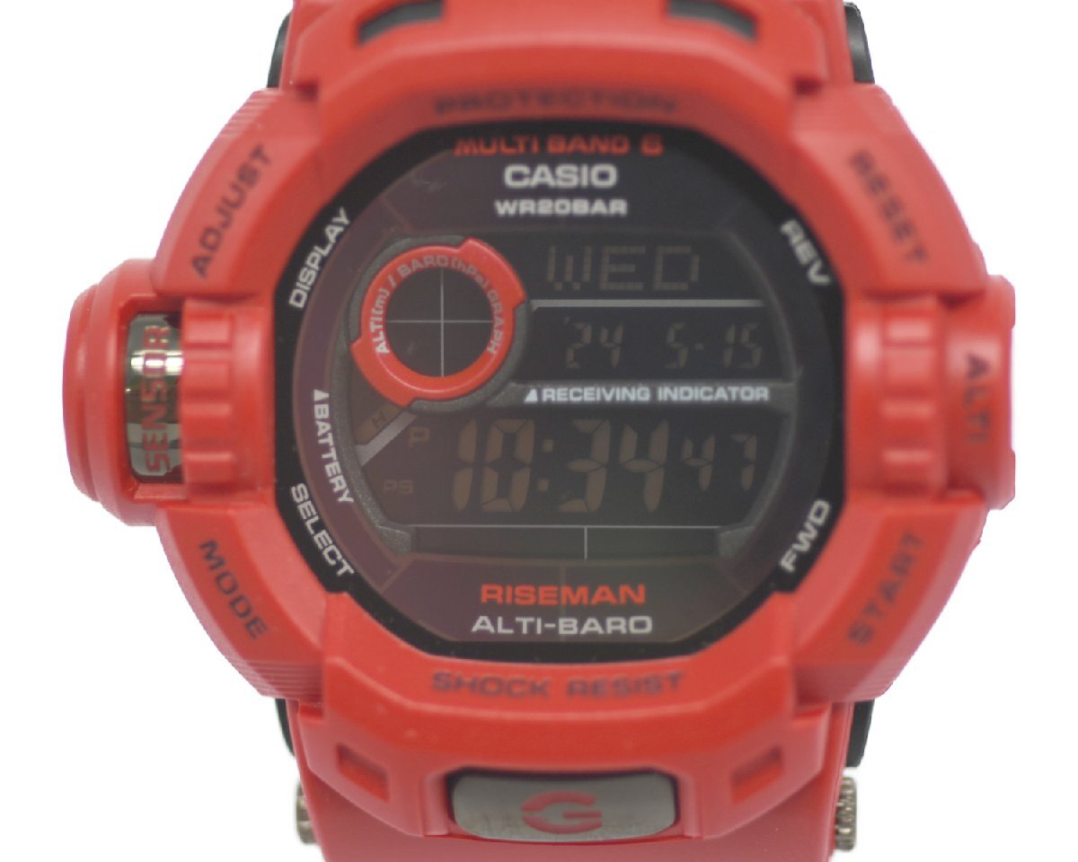 レアモデル [未使用品] 稼働品【CASIO】カシオ G-SHOCK GW-9200RDJ-4JF Men in Burning Red バーニングレッド 未使用品_画像2