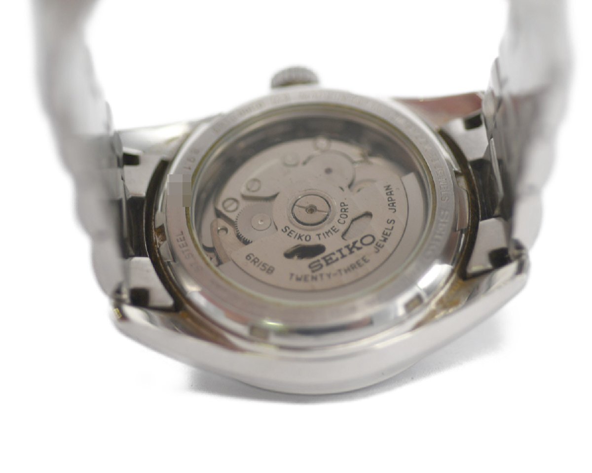 [中古品] 稼働品【SEIKO】セイコー メカニカル SARB035 6R15-00C0 裏スケルトン メンズ 自動巻 稼働品 中古品_画像9