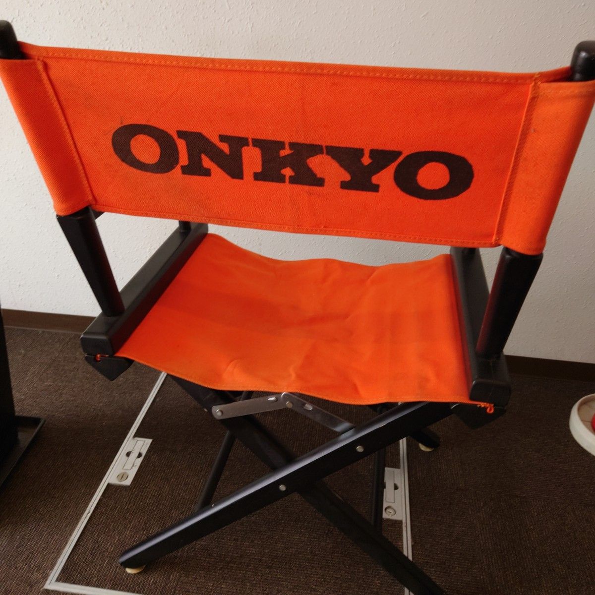 ONKYO オンキョー 木製 ディレクターズチェア 折りたたみ式 ONKYO オンキョー 木製 ディレクターズチェア 折りたたみ式