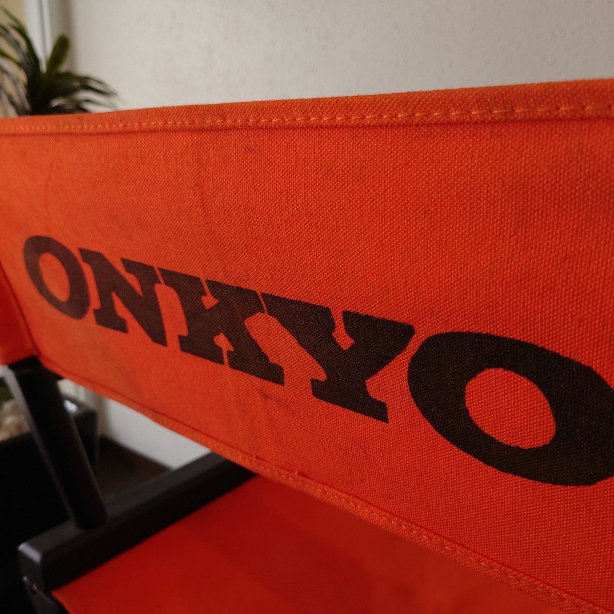 ONKYO オンキョー 木製 ディレクターズチェア 折りたたみ式 ONKYO オンキョー 木製 ディレクターズチェア 折りたたみ式