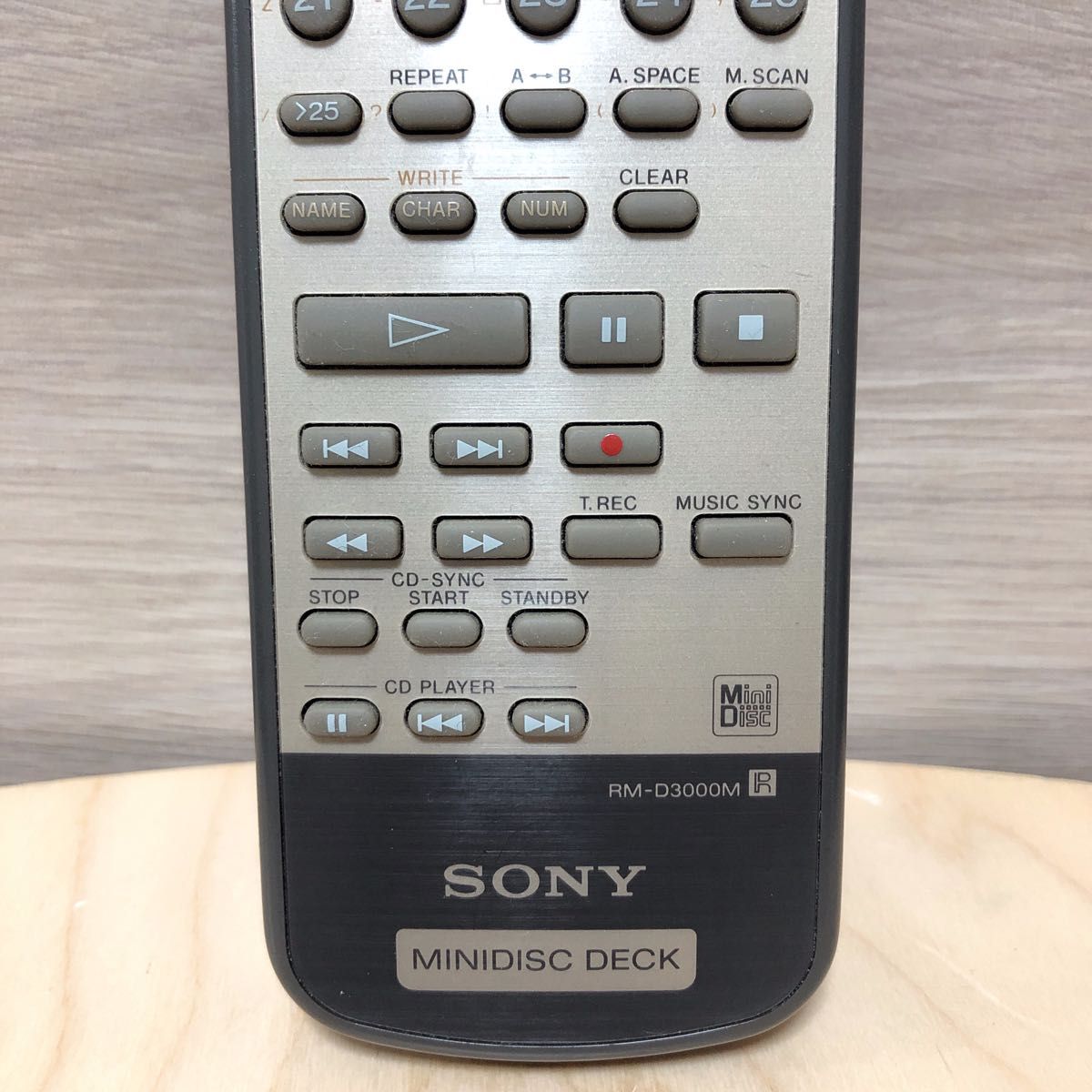 ソニー RM-D3000M MDデッキ用 リモコン MDS-J3000付属品 動作品 ソニー RM-D3000M MDデッキ用 リモコン MDS-J3000付属品 動作品