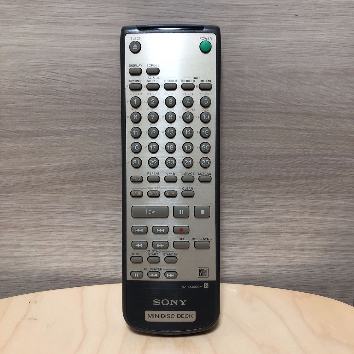 ソニー RM-D3000M MDデッキ用 リモコン MDS-J3000付属品 動作品 ソニー RM-D3000M MDデッキ用 リモコン MDS-J3000付属品 動作品