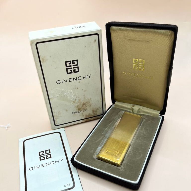 GIVENCHY Givenchy газовая зажигалка Gold цвет с ящиком товары для курения 
